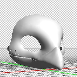 Pu&ograve; includere: Una maschera bianca stampata in 3D con un becco da uccello e fori per gli occhi. La maschera &egrave; progettata per il cosplay o per i costumi.