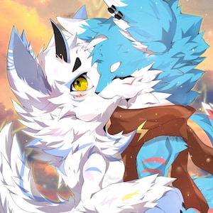 Fursona Profile Pic Commission, Custom Cute Furry Art, Painted,draw your FURRY (PLEASE Read  Description & Message Me Before You Purchase!)