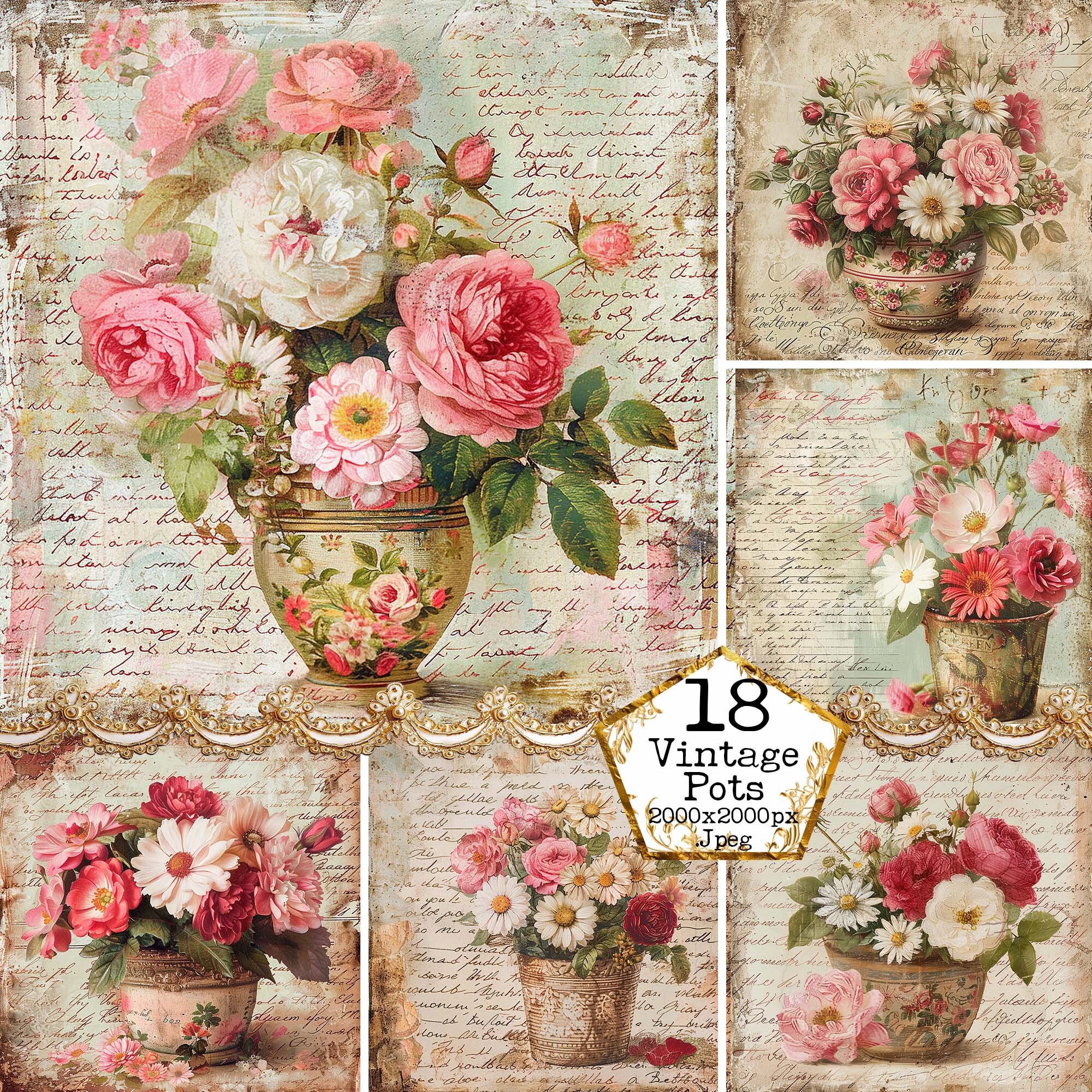 junkjournal【shabby chic petals】 Shabby Chic Vintage Junk Journal | MakerPlace by Michaels