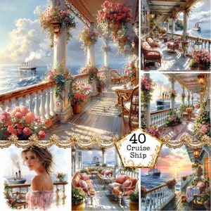 Cruise Views clip art JPEG Cruise ship clipart Summer Clipart Cruise girl Clipart  Instant Download Paper Crafts Junk Journal Scrapbooking