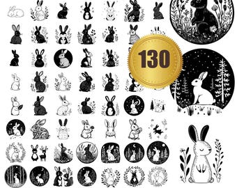 130 Whimsical Rabbit eye svg, dxf, eps, ai, pdf, jpg, png, Rabbit dxf, Rabbit vector, Rabbit cut files, Rabbit head svg, Easter bunnies svg