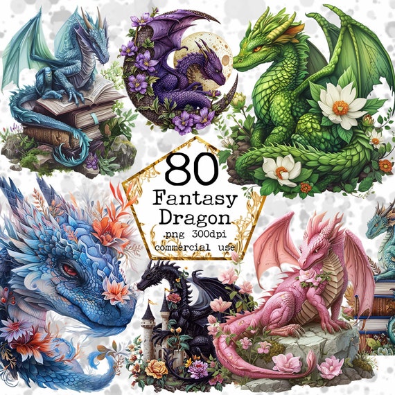 BIG BUND ドラゴンの水彩画クリップアート、ファンタジードラゴン PNG