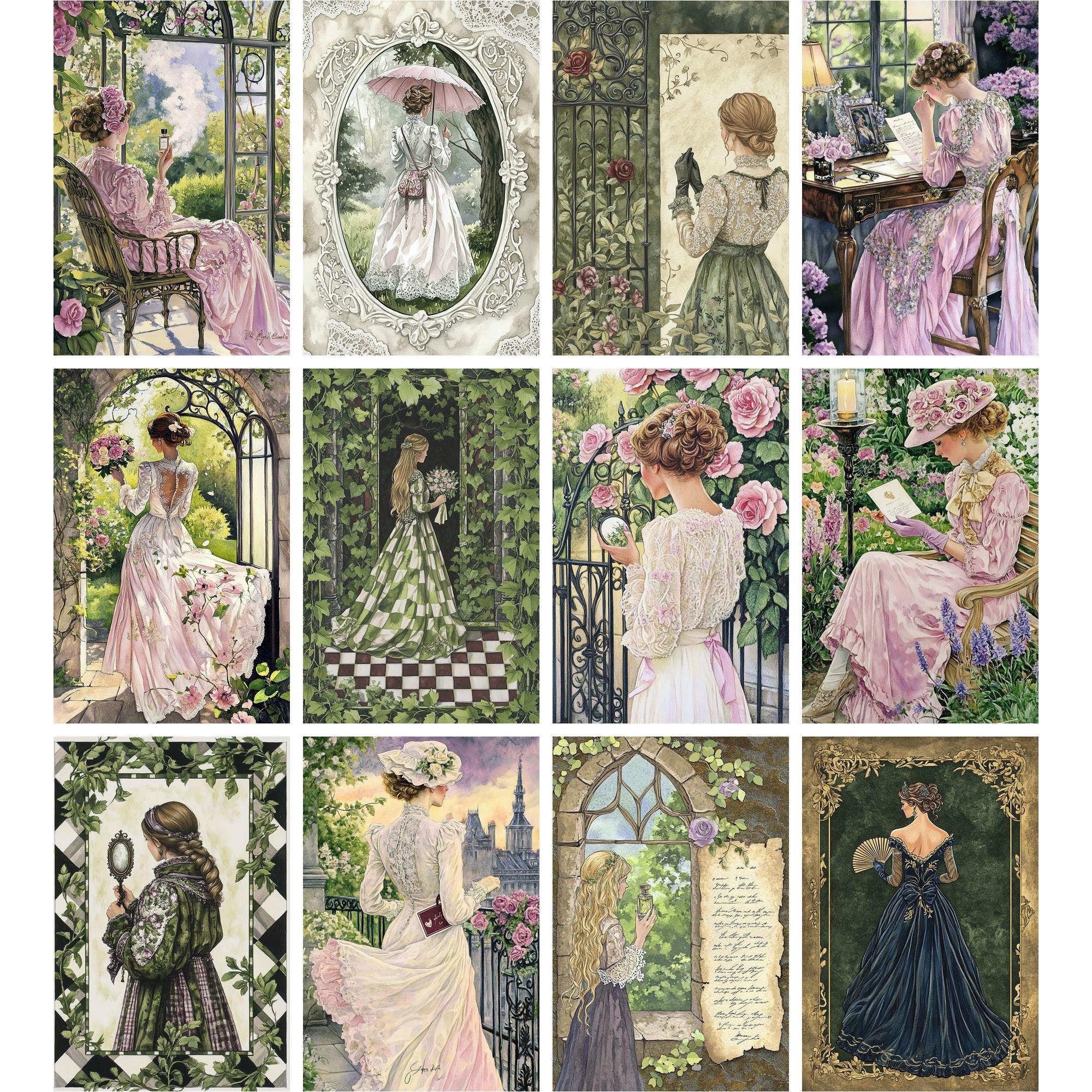 200 Edwardian Lady - Junk Journal Pages, Vintage Journaling Kit ...