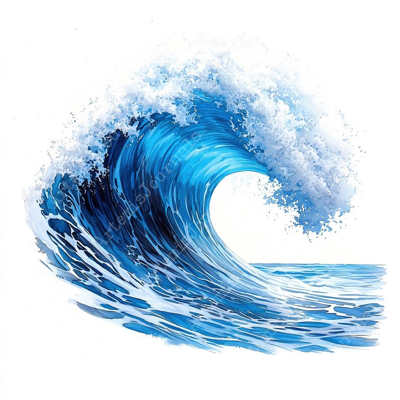 Wave Jpeg File JPEG Ocean Wave Clipart Bundle Ocean Clipart Summer Clipart Commercial ...