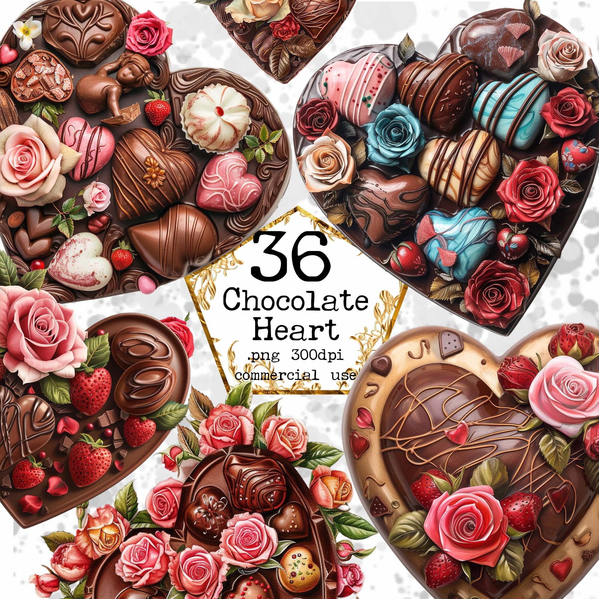 Chocolate heart - Etsy México, image size:2000x2000