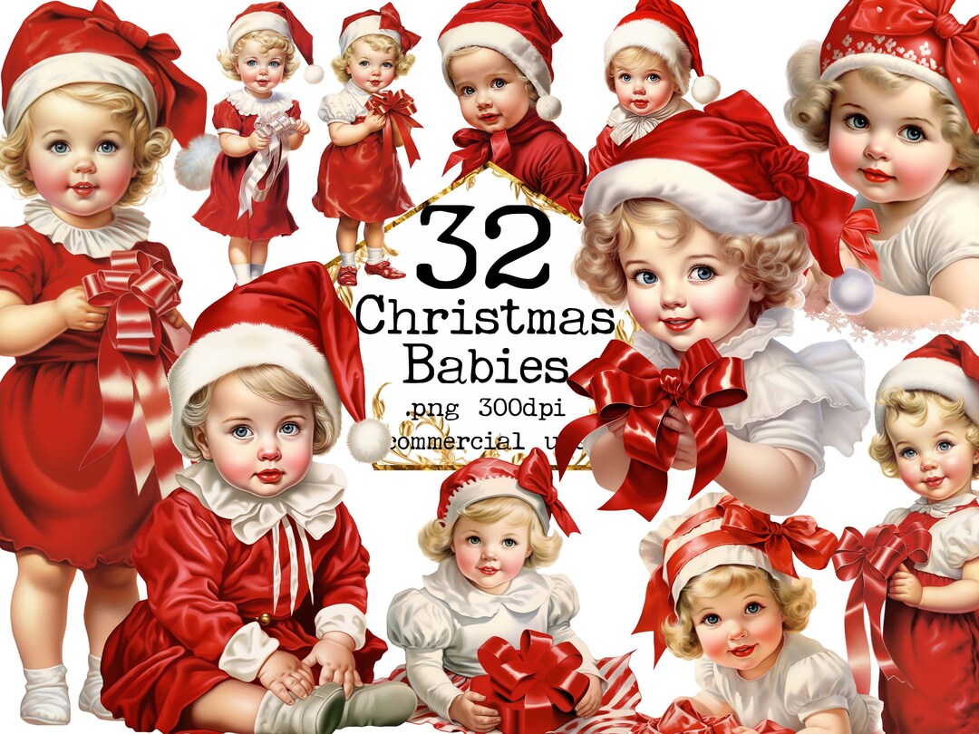Christmas Girl Clipart Digital Download PNG Files Girls Winter Clipart ...