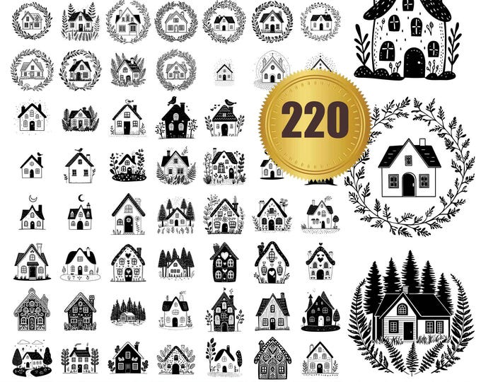 Houses SVG, House Png, Home Svg Bundle, Home Clipart, Home Design ...