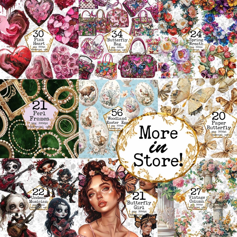 Spring Girl Clipart Bundle Floral Girl Cute Child Lily of the Valley