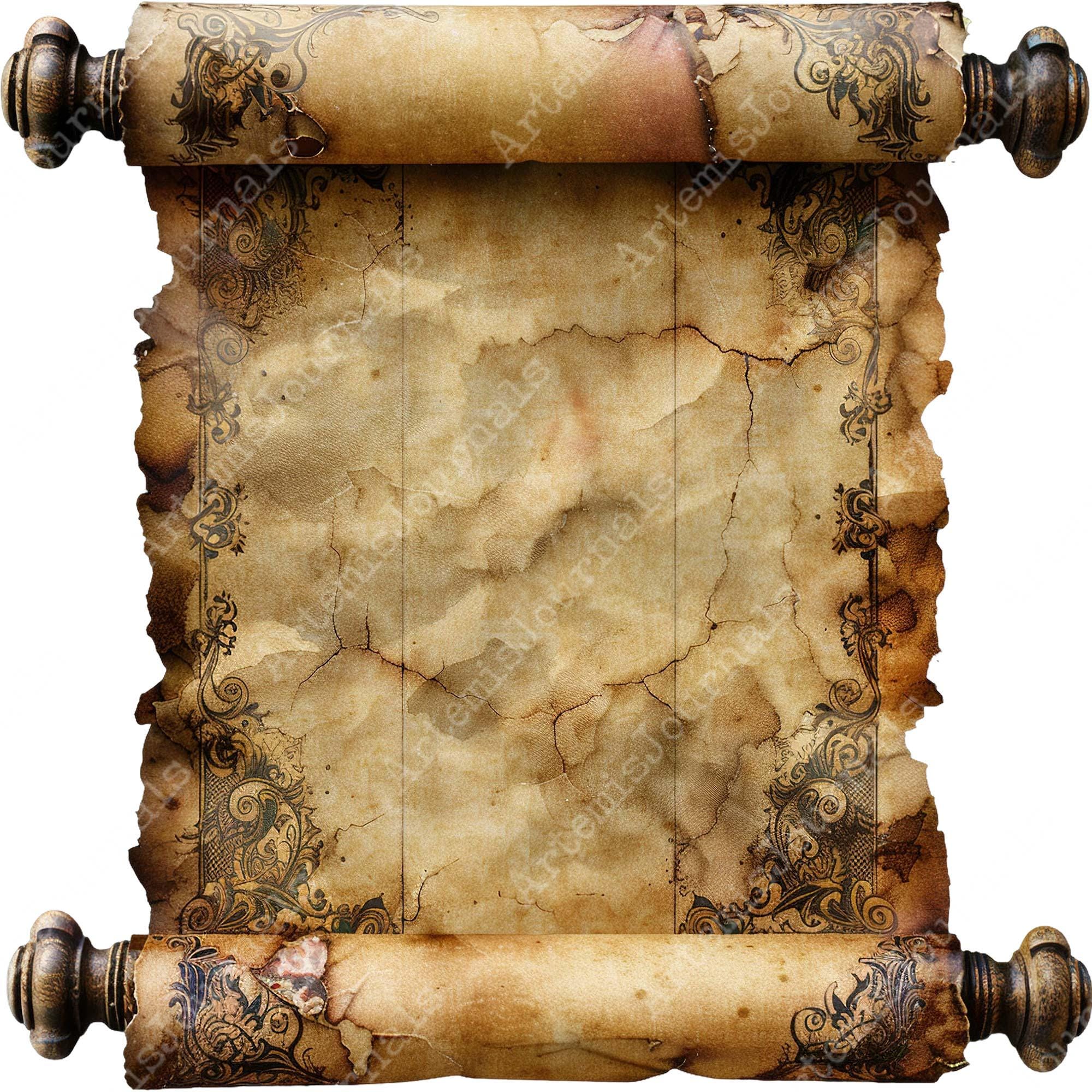 JPEG Antique Scroll Clipart Vintage Scroll Papyrus Ancient Writing ...