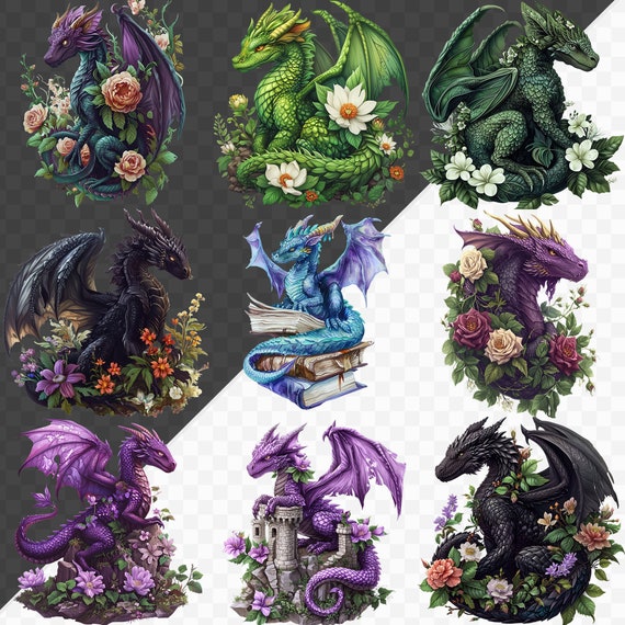 BIG BUND ドラゴンの水彩画クリップアート、ファンタジードラゴン PNG