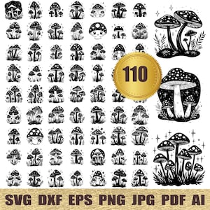 110 Magical Mushroom eye svg, dxf, eps, ai, pdf, jpg, png Mystical Mushroom svg, Magic boho Mushroom mushroom shirt svg floral mushroom svg