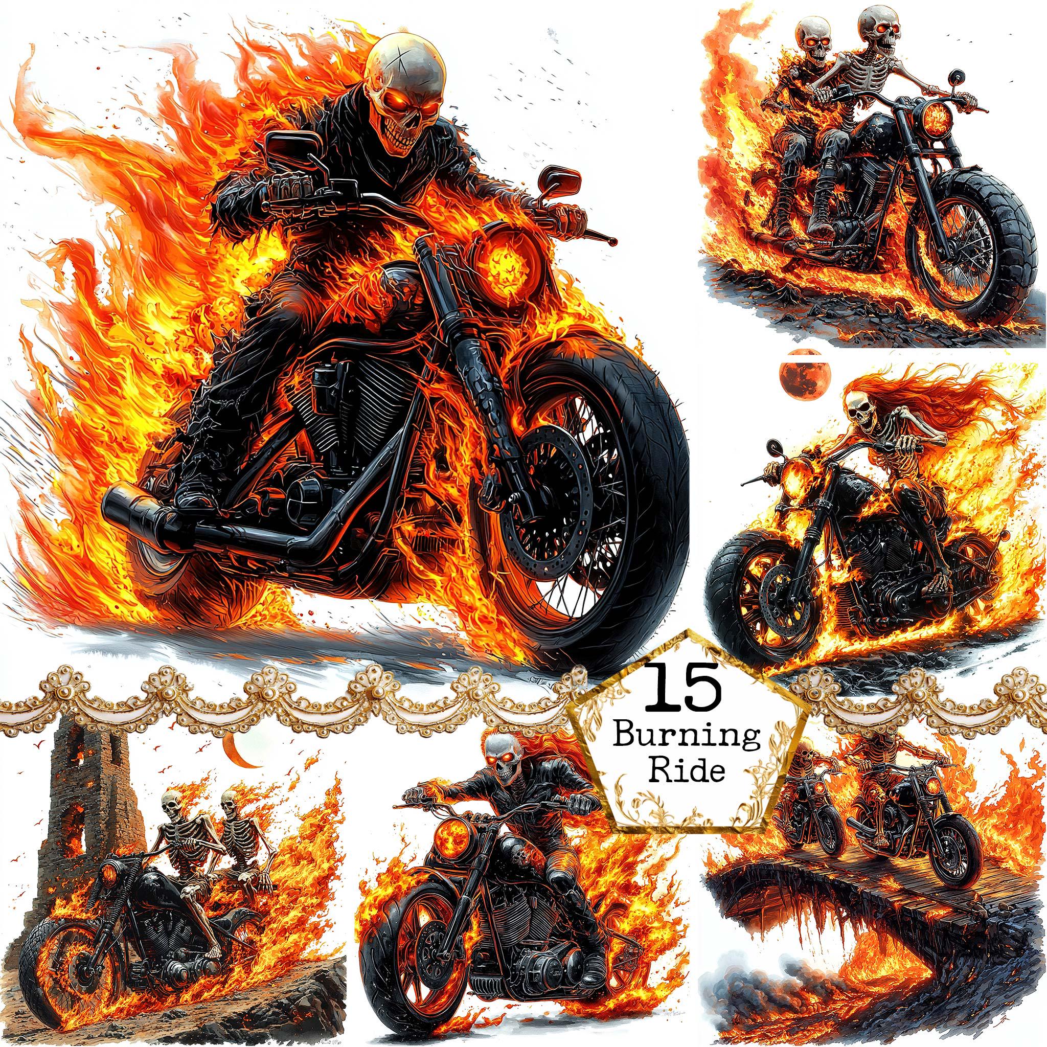 Skull riding bike - Etsy México, image size:2048x2048