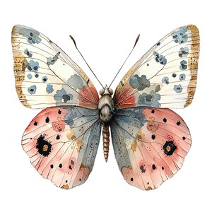 a watercolor painting of a butterfly on a white background