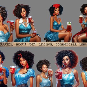 K&ouml;nnte beinhalten: Eine digitale Illustration von sieben Frauen mit verschiedenen Frisuren und Outfits. Jede Frau h&auml;lt ein Glas mit einem roten Getr&auml;nk. Die Frauen l&auml;cheln alle und schauen in die Kamera. Der Hintergrund ist ein grauer Farbverlauf.
