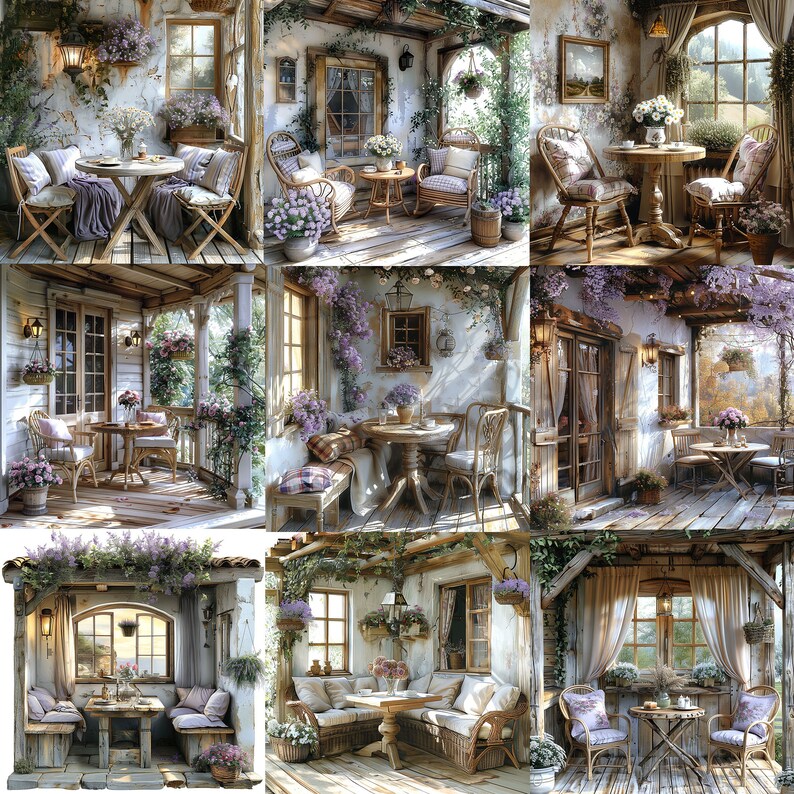 Old Shabby Chic Cottage Interiors JPEG Cozy Corner Food Purple Cozy ...