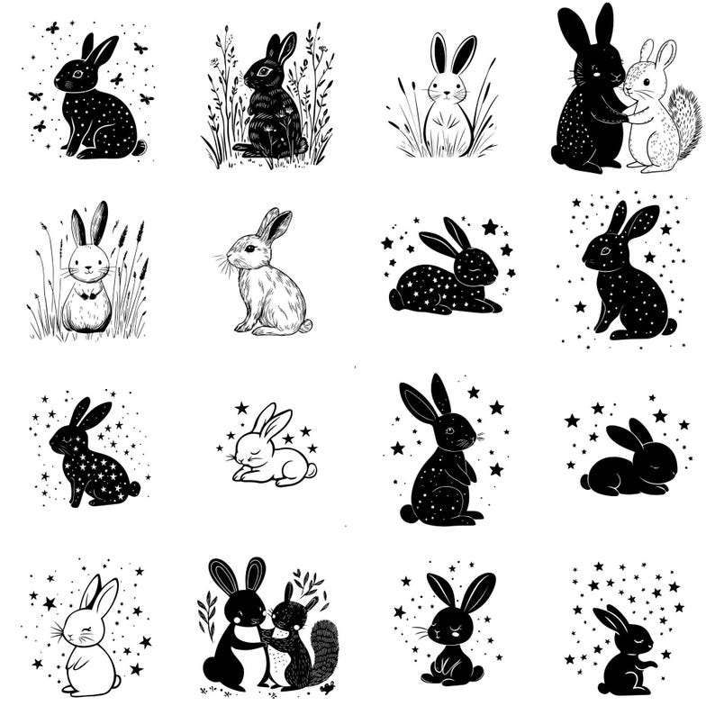 130 Whimsical Rabbit Eye Svg, Dxf, Eps, Ai, Pdf, Jpg, Png, Rabbit Dxf ...