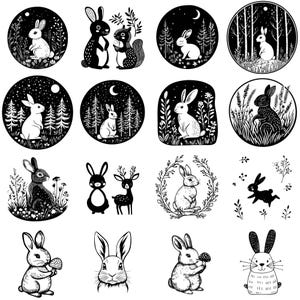 130 Whimsical Rabbit Eye Svg, Dxf, Eps, Ai, Pdf, Jpg, Png, Rabbit Dxf ...
