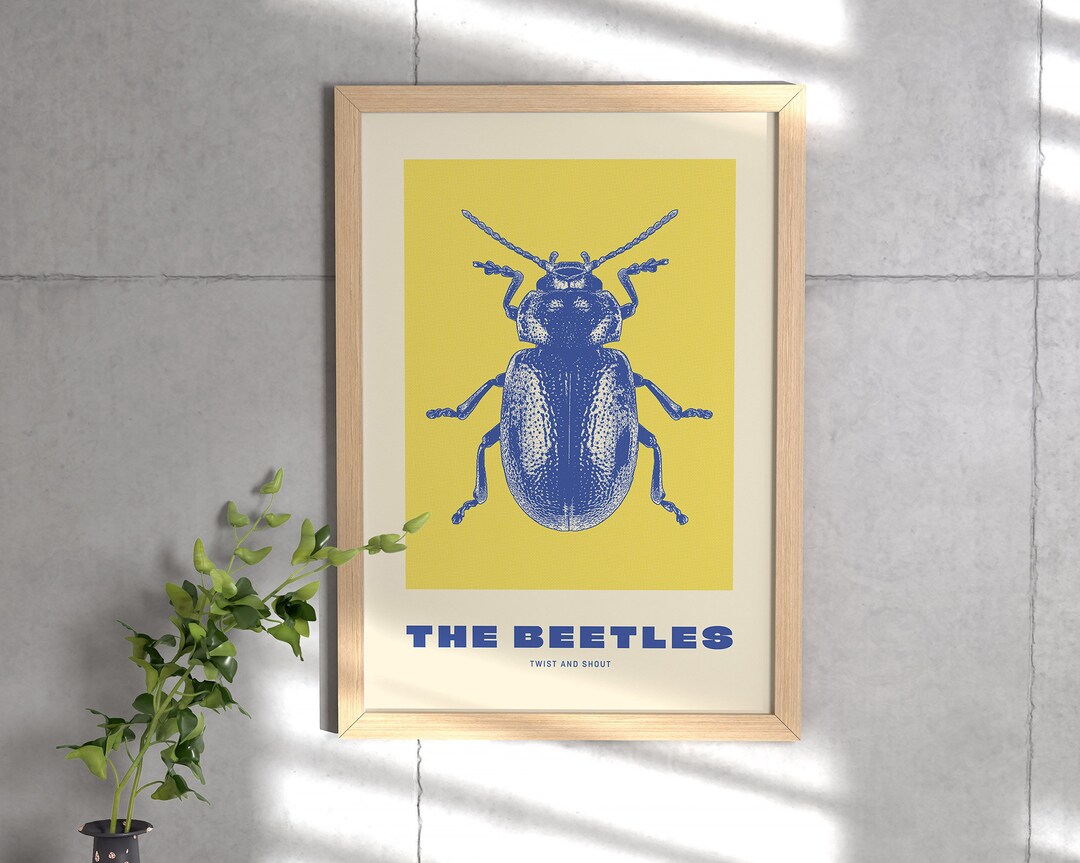 The Beetles Poster the Beatles Art Printable Beetle Poster - Etsy