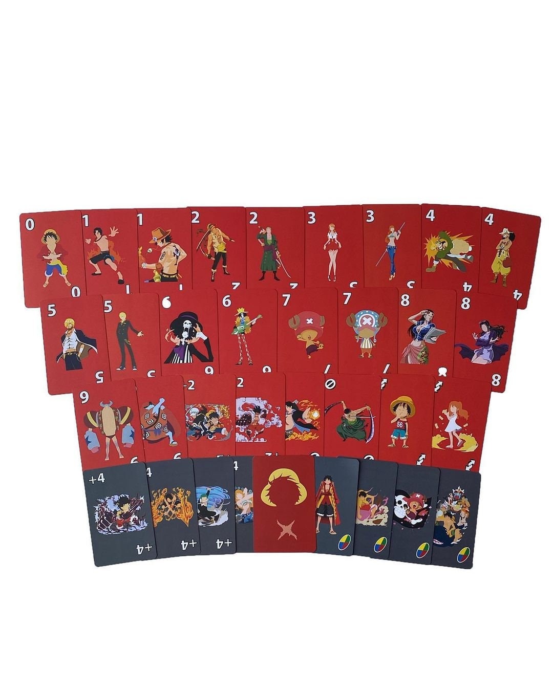 One Piece Uno Playing Cards Etsy