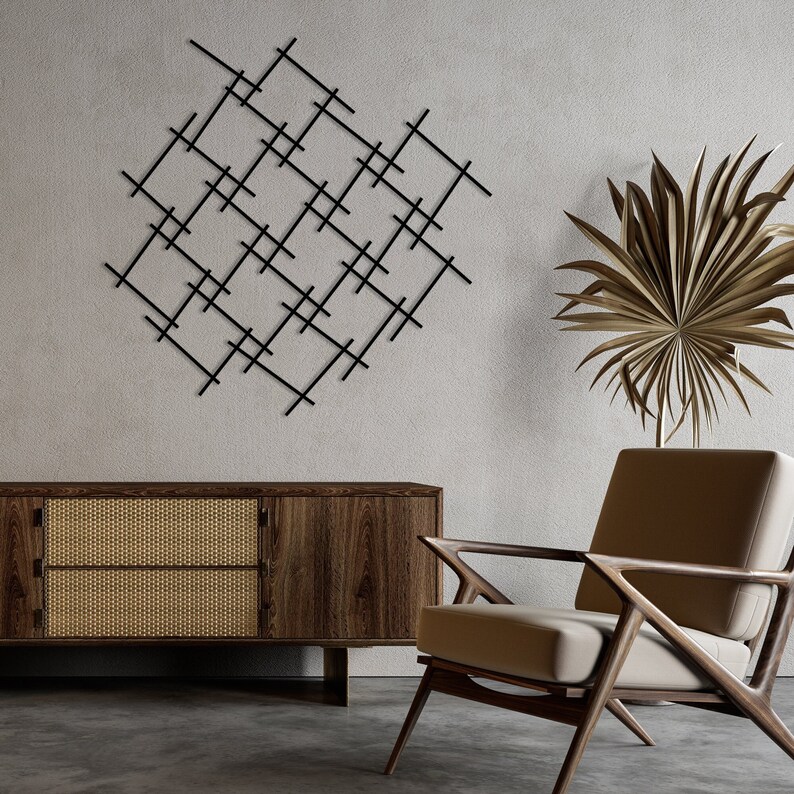 Photo inspiration: Picture Idea: Modern Luxury Style Metal Wall Art Unique Metal Wall Decor