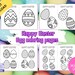 Printable Easter Coloring Pages for Kids, Easter Activity,ester ...