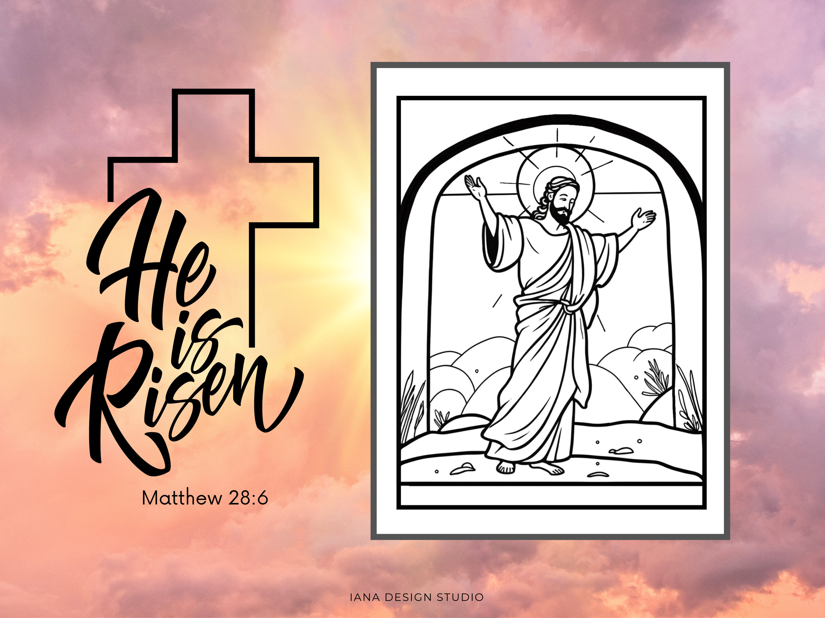 Printable Christian Easter Coloring Pages, Easter Coloring Pages ...