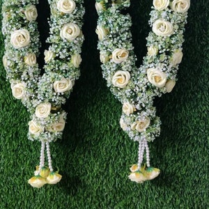 Varmala Garland Jaimala, Asian Wedding Garland, Wedding Mala, Jaimala, Sagan Mala, Bride & Groom Mala, Honor Mala, Yellow Flower