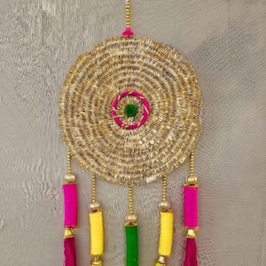 Dream Catchers, Wall Hangings, Home Décor, Handmade Dreamcatcher for Bedroom, Balcony, Garden Dreamcatcher Gifts, Small Ring Beaded, 5 Piece