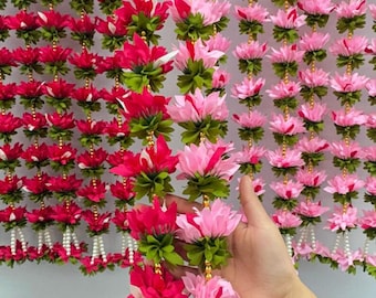 5 ft bloemenslingers voor bruiloften | Kunstbloemen Toran voor Indiaas decor Feestelijke bruiloft Pooja