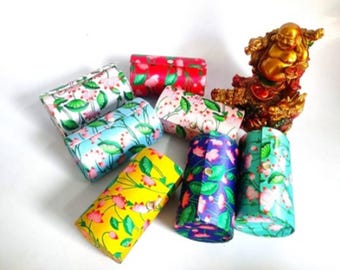 Pichwai Floral Print Bangle Boxes – Wedding Favors for Haldi, Mehendi & Sangeet Pichwai Design Wedding Return Gifts