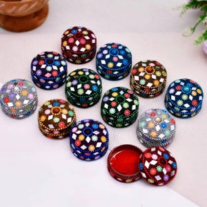 Traditional Kumkum Bharani – Sacred Sindoor Box for Indian Weddings Rituals & Pooja