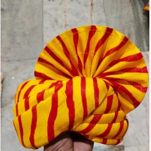 Wedding Turbans for Barrat  – Traditional Safa/Pagdi for Barati Welcome & Indian Wedding Ceremonies Unisex Wedding Turbans (Ready to wear)