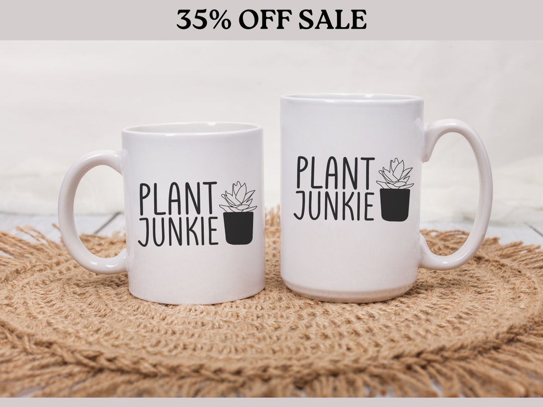 Plant Lady Mug Gardening Lover Gifts Plant Junkie Mugs Etsy