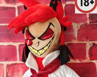 Alastor 18+. Radio Demon. Hazbin Hotel. Large plush toy. Size  26  inch