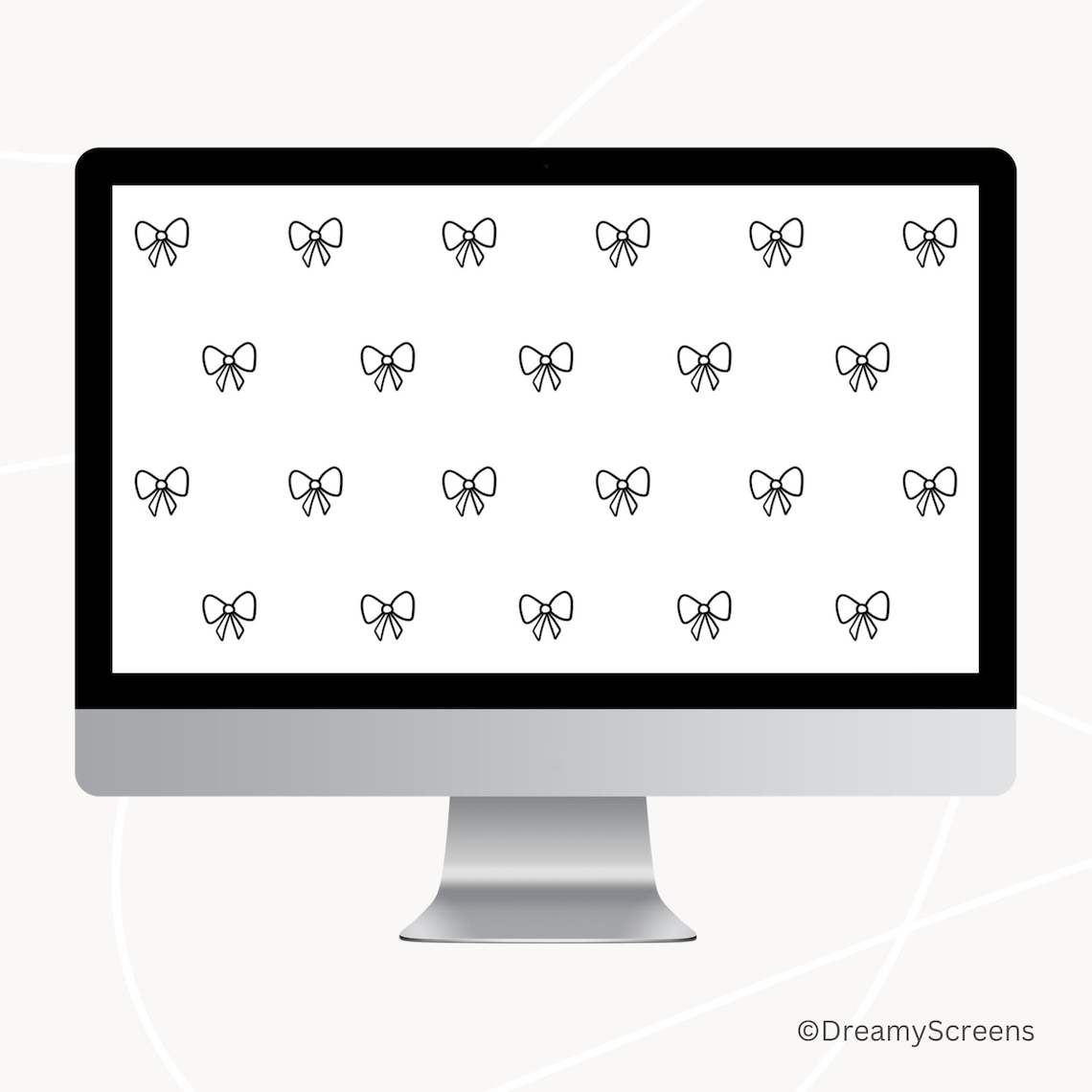 Ribbon Desktop and Laptop Wallpaper Black and White Computer Wallpaper ...