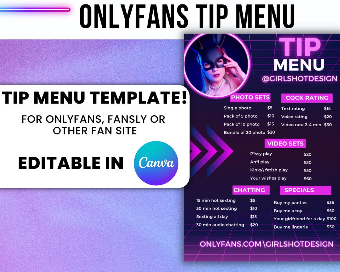 Onlyfans Tip Menu Canva Free Templates Editable Template Etsy New Zealand onlyfans-tip-menu-canva-free-templates-editable-template-etsy-new-zealand