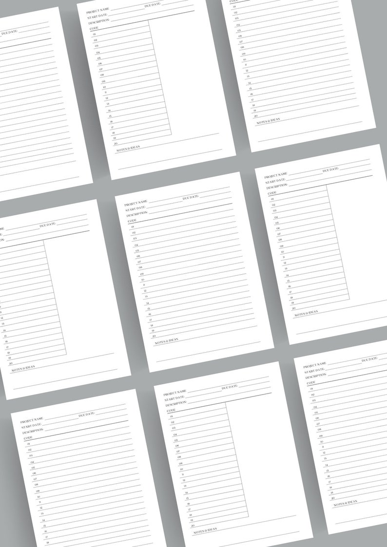 Programming Coding Template Programming Template Instant - Etsy