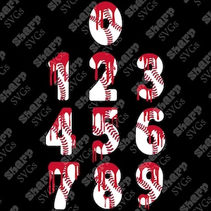Red Drip Baseball Numbers png, Baseball Life, Baseball png, Drip Ice Cream Sprinkle Drip, Baseball Drip png, Softball Drip png, Digital file