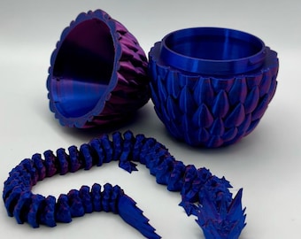Mystical Dragon Egg – Screws Open to Reveal Hidden Dragon Inside (PURPLE to RED)