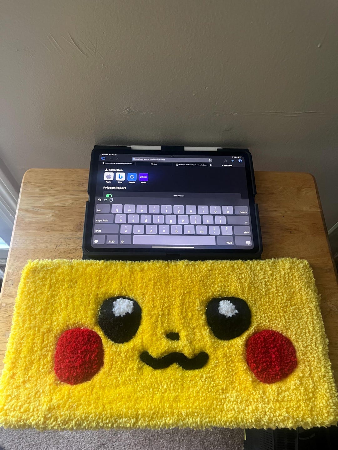 Custom Pikachu Keyboard Rug - Etsy