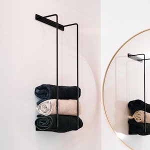 Handdoekenrek, handdoekhouder woondecoratie, wandmontage badkamerhouder