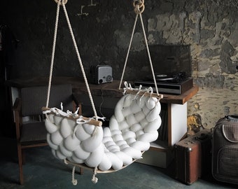 Indoor Swing For Kids, Adults, Porch, Living Room, Kid Room, Luxury Braided, Wedding Decorations, outdoor swing