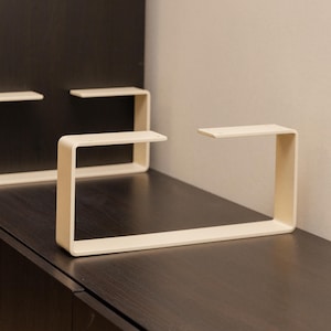 Cream Metal Furniture Legs, TV Console Base, Cabinet /Sideboard Table Feet Set of 2