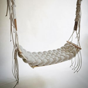 Luxury Swing Braided Indoor Swing Adult, Toddler, Baby Seat Wedding Decorations, wooden swing, outdoor swing, cotton swing Sand