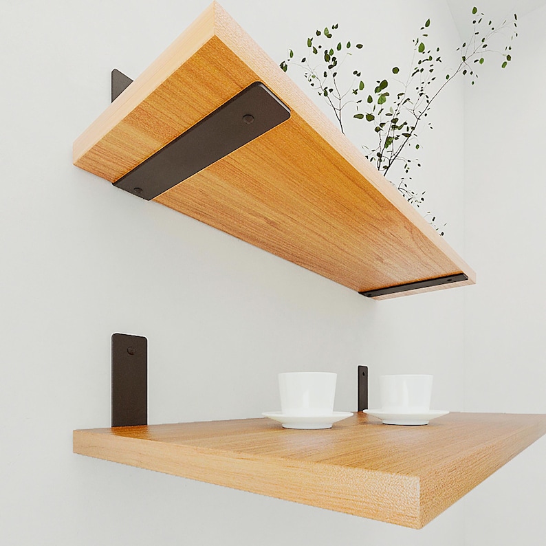 Heavy Duty Metal Shelf Bracket | Corner Brace | Powder Coated | Wall Mounted image 3
