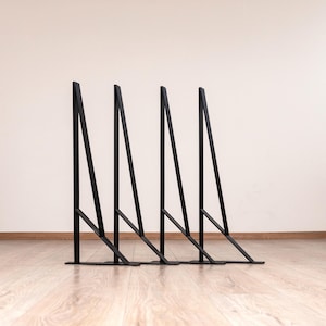 Industriële metalen tafelpoten: 28&#39;&#39; eettafelbasis - set van 4&quot;