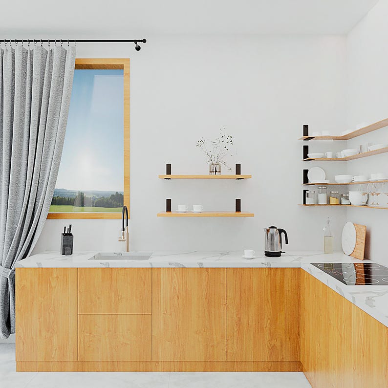 Heavy Duty Metal Shelf Bracket | Corner Brace | Powder Coated | Wall Mounted image 4