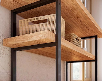 Gambe per mobiletto lavabo / Staffa per mobiletto lavabo / Piedini per mobiletto lavabo in metallo / Gambe per mensole e mobili / Ferramenta per mobili da bagno / Altezza 76 cm/30''