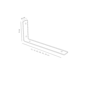 Heavy Duty Metal Shelf Bracket | Corner Brace | Powder Coated | Wall Mounted image 8