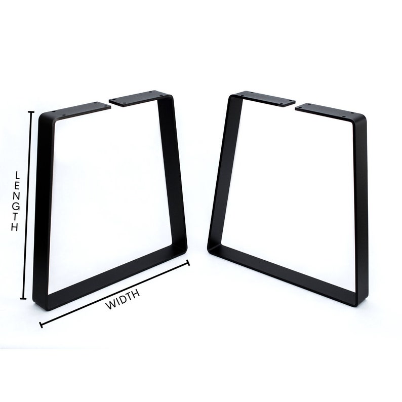 2x Metal Table Furniture Legs, Wood Bench Coffee, Dining Table Base